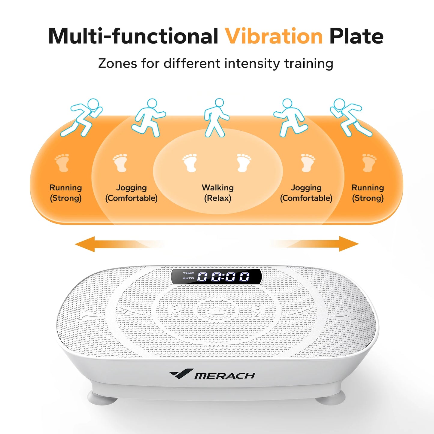 Merach Vibration Plate Exercise Machine Whole Body Fitness