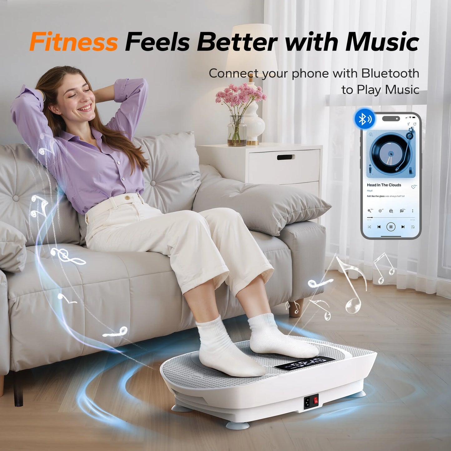 Merach Vibration Plate Exercise Machine Whole Body Workout