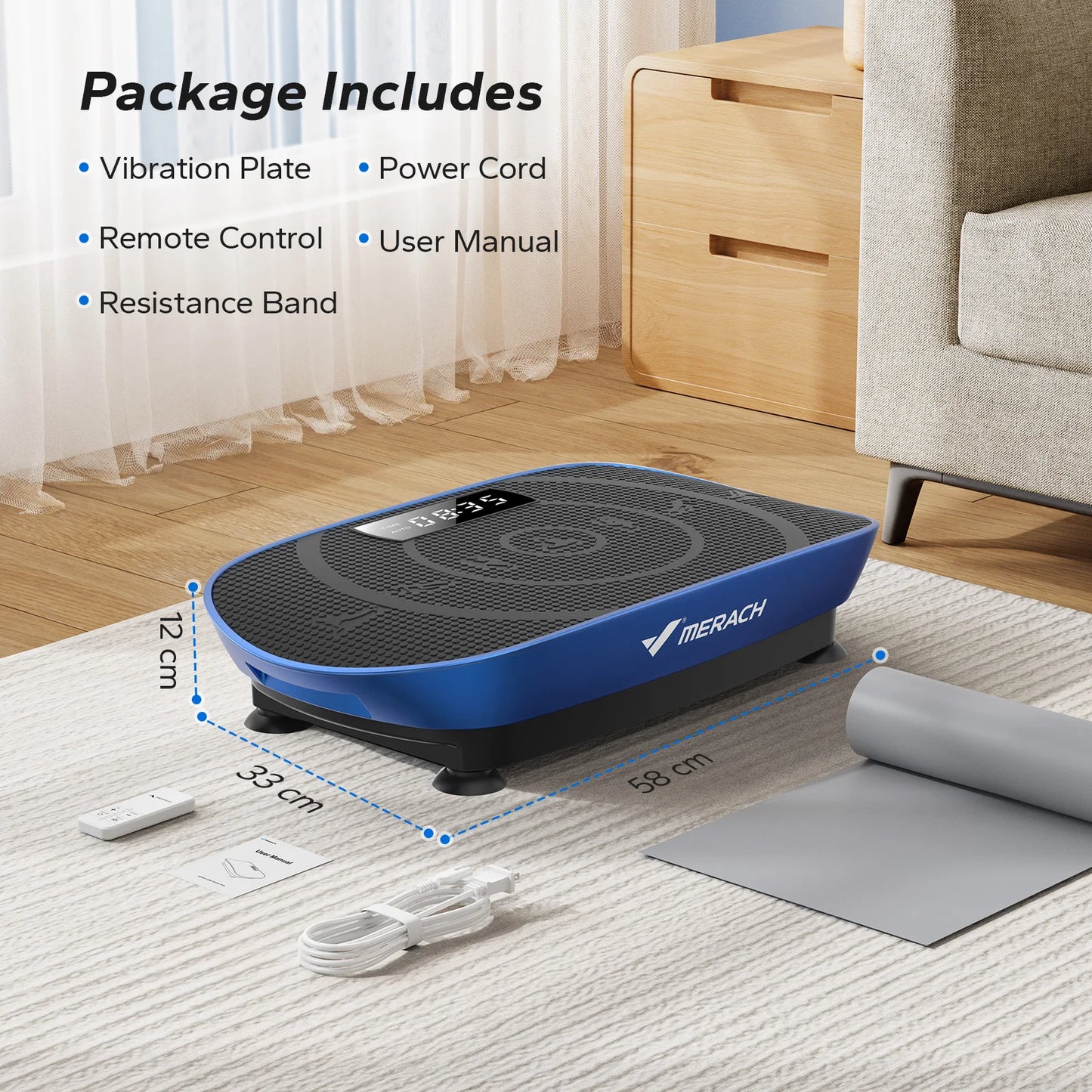 Merach Vibration Plate Exercise Machine Whole Body Workout
