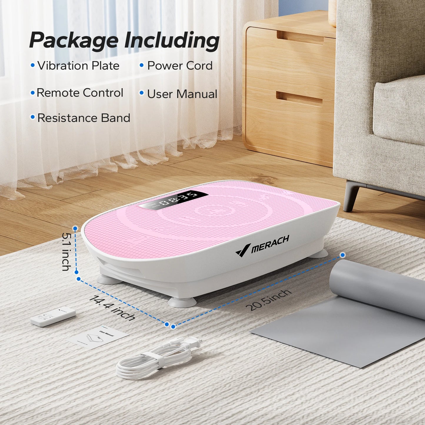 Merach Vibration Plate Exercise Machine Whole Body Workout