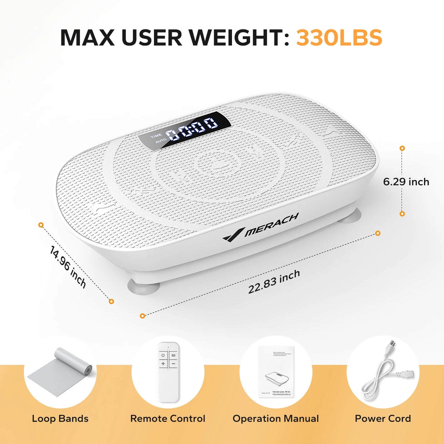 Merach Vibration Plate Exercise Machine Whole Body Fitness