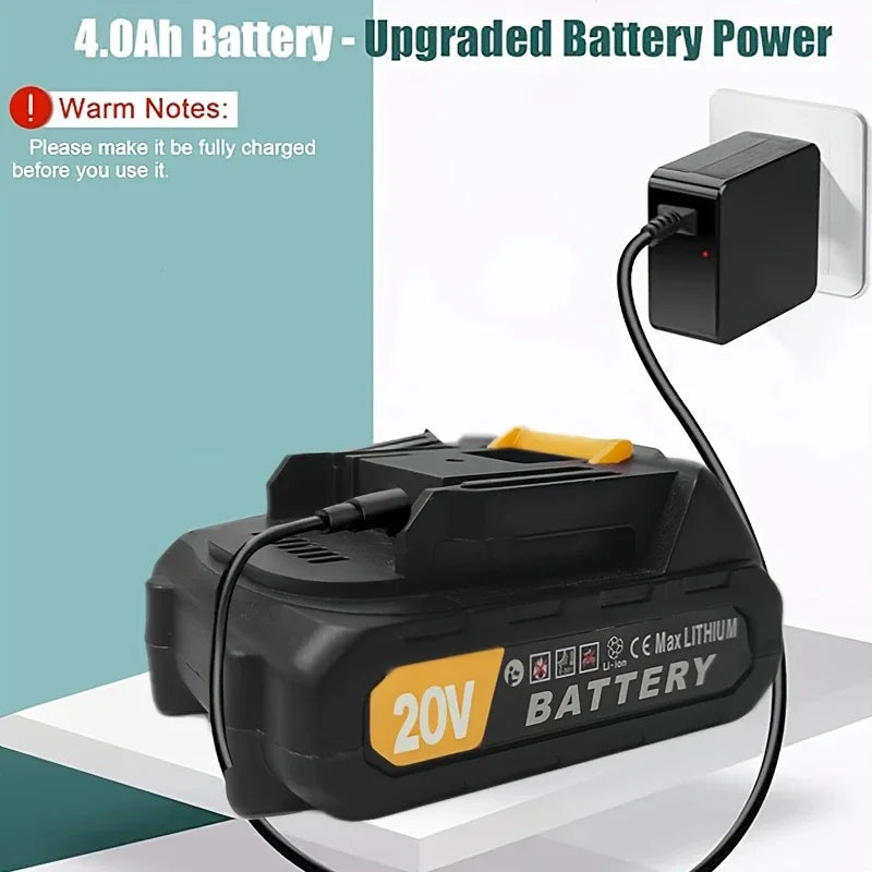 Ultra High Power Cordless Leaf Blower with Battery for Garden Cleaning Leaves Dust Removal and Snow Removal