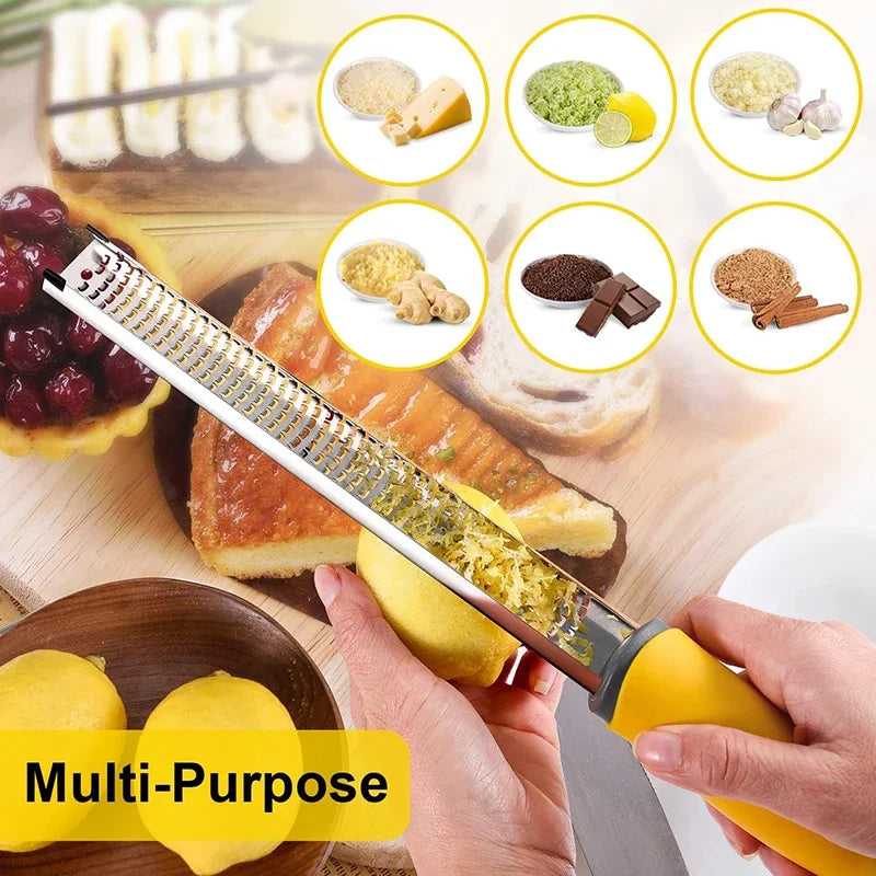 Stainless Steel Cheese Grater Lemon Zester With Cover