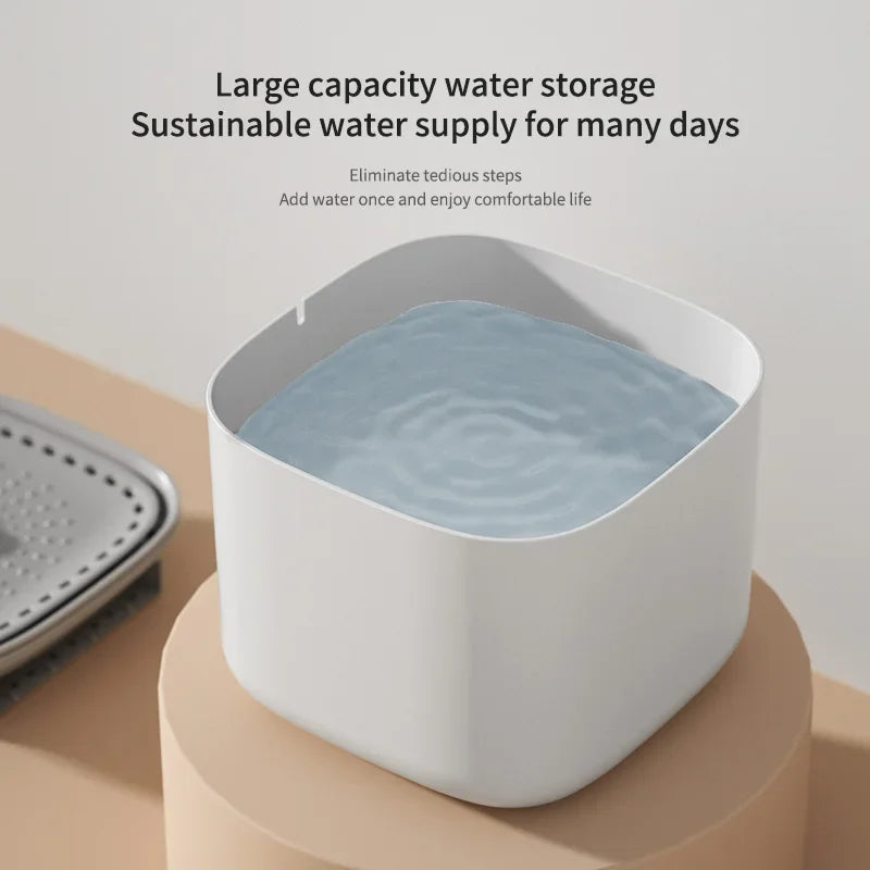 3L Cat Water Fountain Auto Recirculate Large USB Dispenser