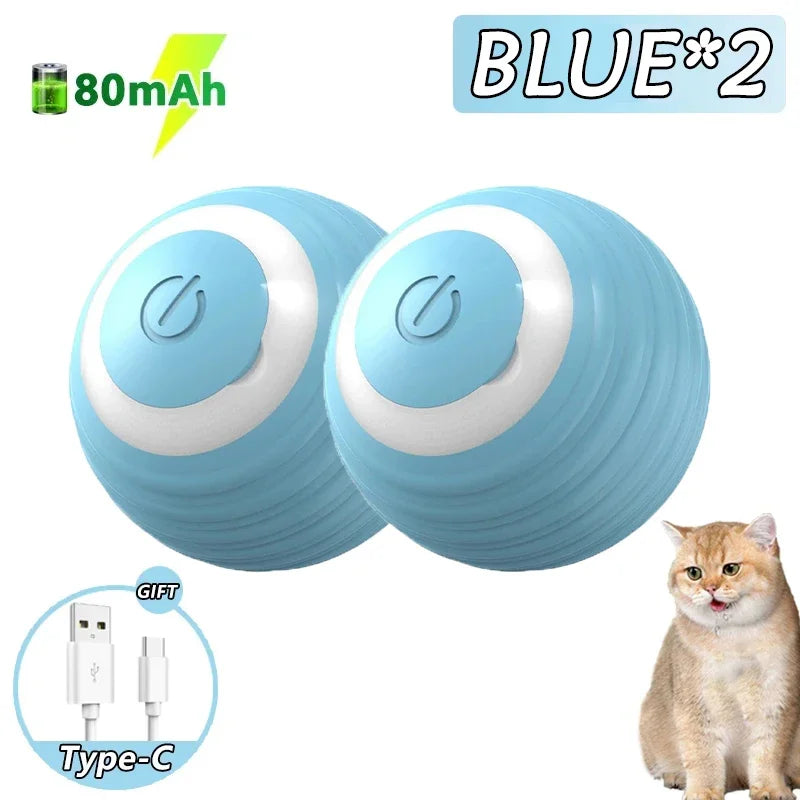 Two Pack Cat Interactive Magic Ball Toy Indoor Rolling