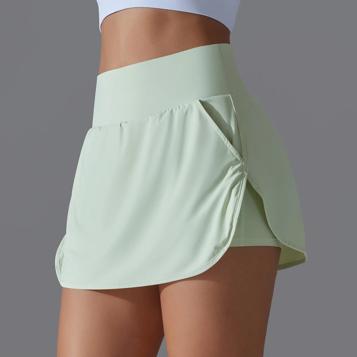 Outdoor Sports Yoga Skirt High Waist Breathable Sweat Short