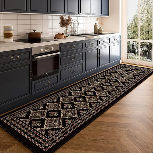 American Light Luxury Kitchen Floor Mat Non Slip Waterproof