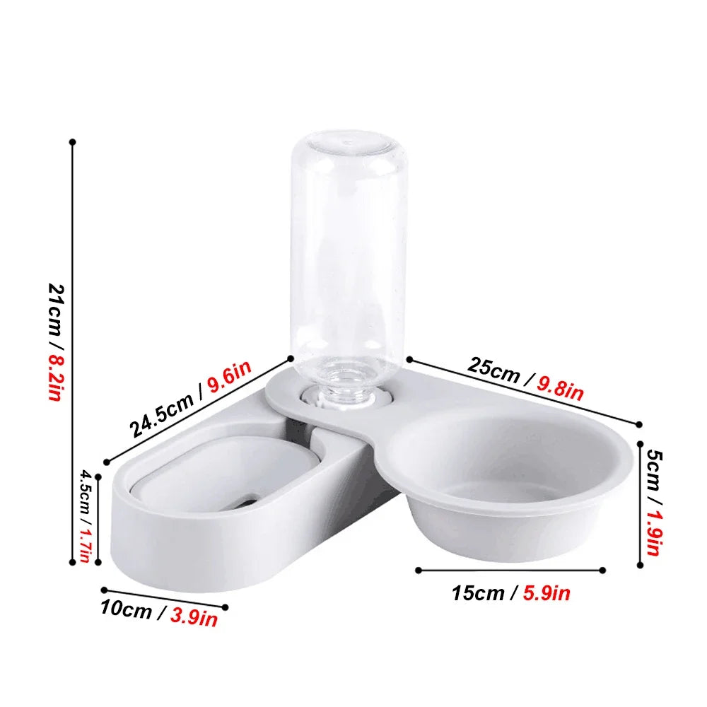 Pet Rabbit Food Bowl Auto Feeder Drinking Fountain Raised