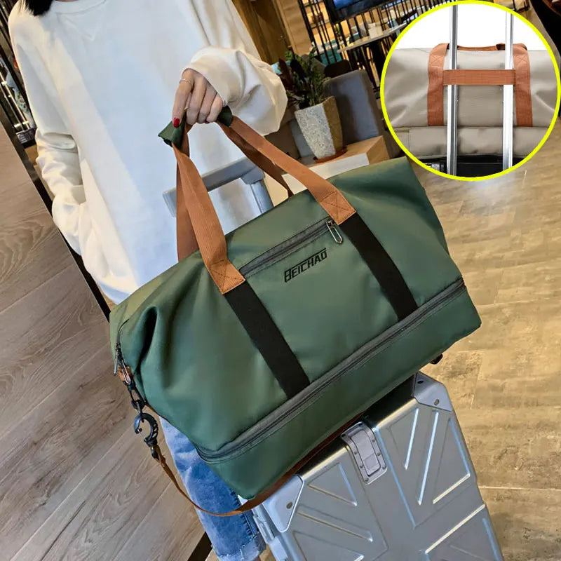 Nylon Travel Gym Bag Unisex Duffle Weekender Carry On