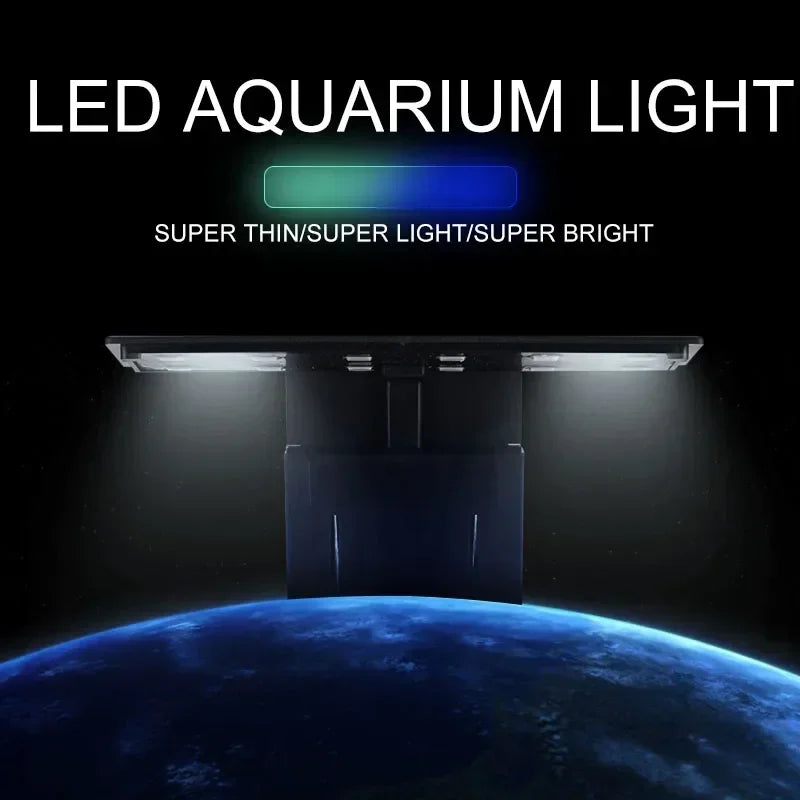 Super Slim LED Aquarium Clip On Light For Plants 5W 10W 15W
