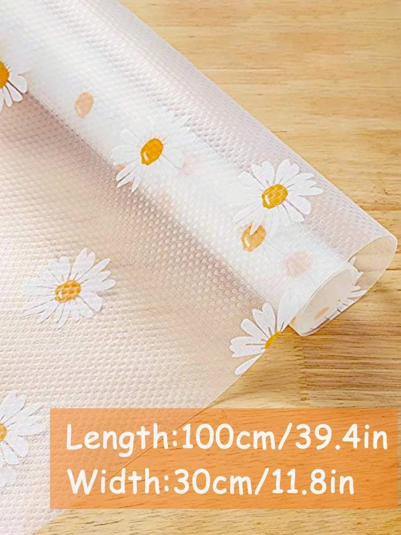 Daisy Shelf Liner 1 Roll EVA Waterproof Drawer Mat