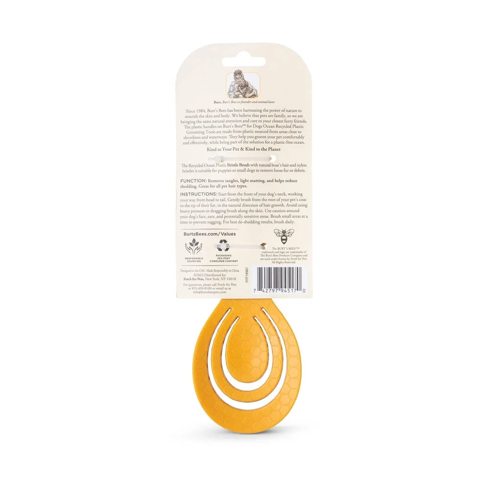 Porcupine Bristle Brush For Small Dogs Ergonomic Design
