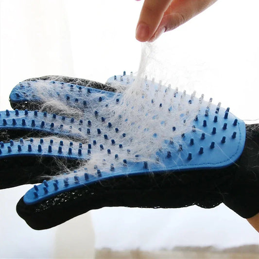 Pet Glove Cat Grooming Glove Deshedding Brush For Cats And Dogs Hair Remover Massage Brush