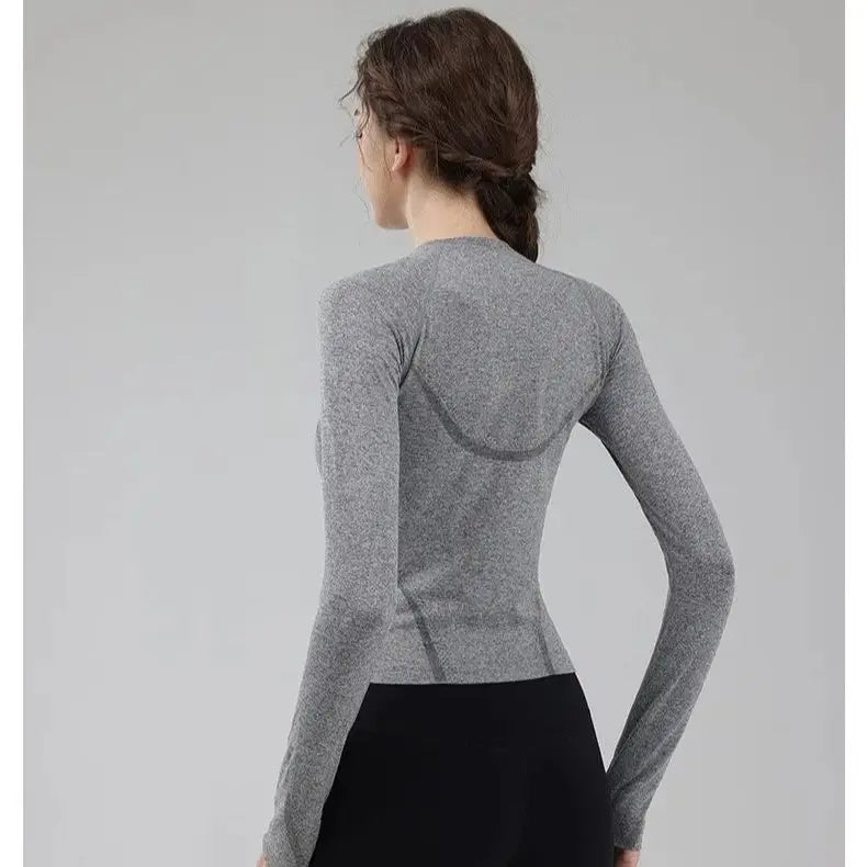 Women's Long Sleeve Yoga Shirt Breathable Quick Dry Top