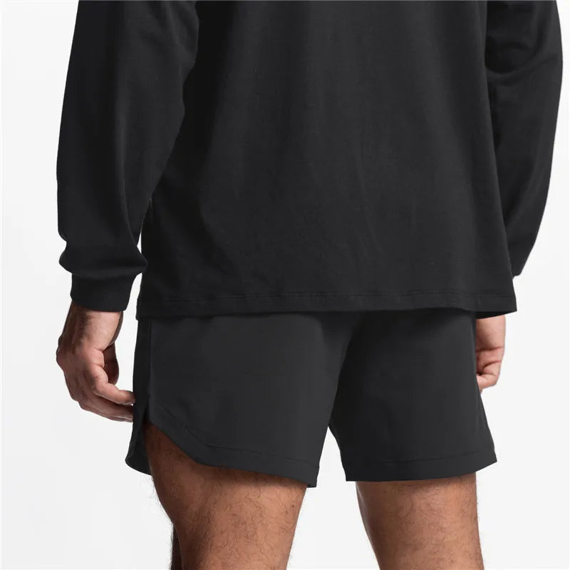 Mens Summer Running Shorts Quick Dry Gym Fitness Shorts