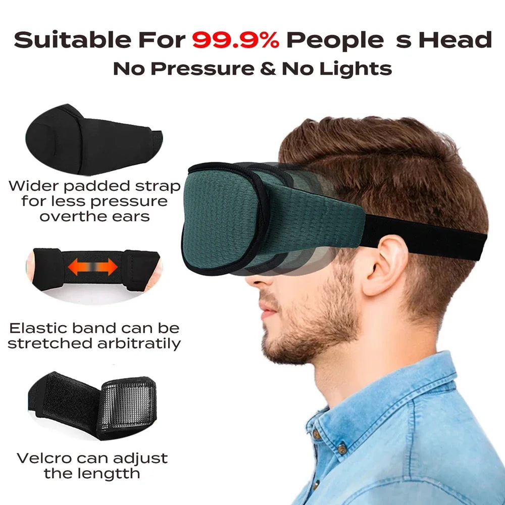 3D Sleeping Mask Blockout Light Eye Mask For Travel
