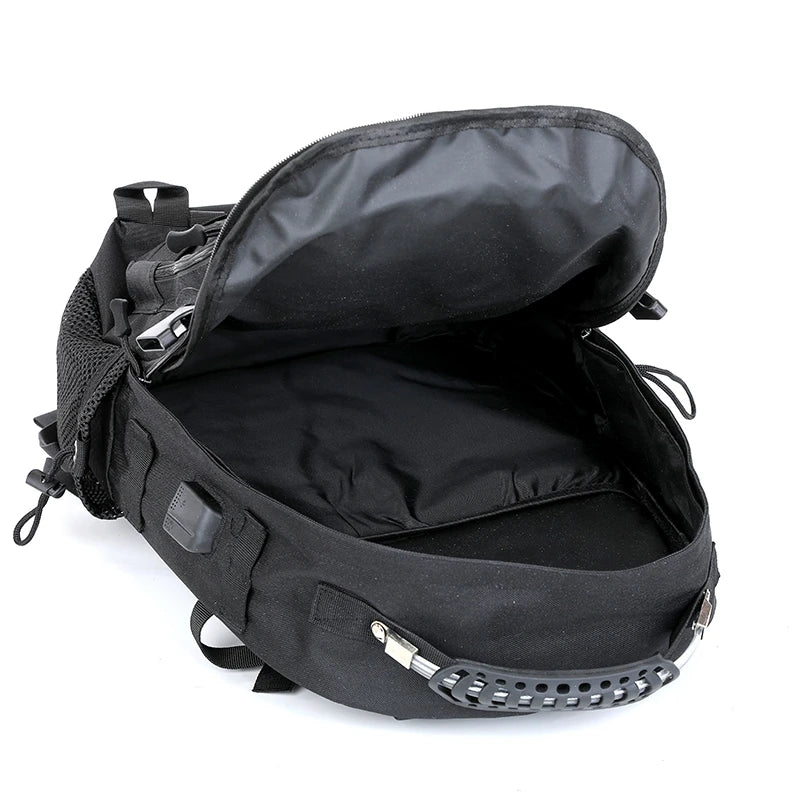 Large Capacity Hiking Backpack For Outdoor Adventures And Travel With Multiple Compartments 20 To 35 Liter Oxford
