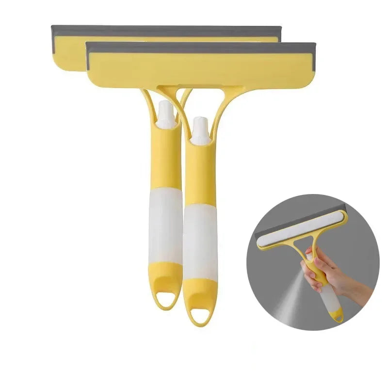 3 In 1 Window Cleaning Squeegee With Spray Bottle Cleaner