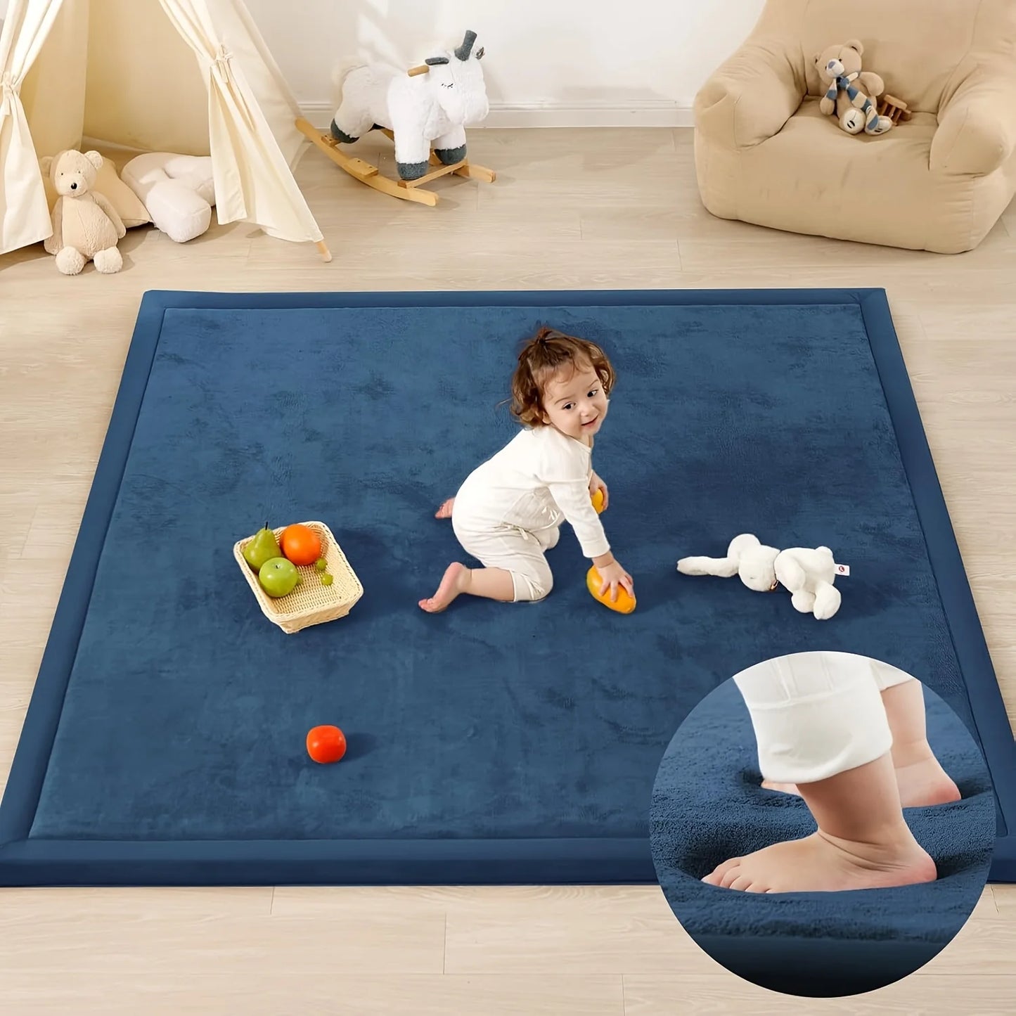 Floor Carpet 3cm Thick Memory Foam Playpen Mat Non Slip