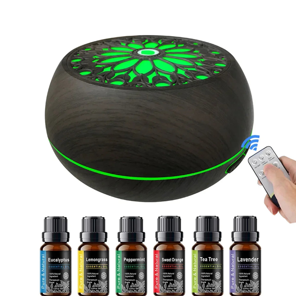 550ml Diffuser and Humidifier with 7 Light Colors and Remote