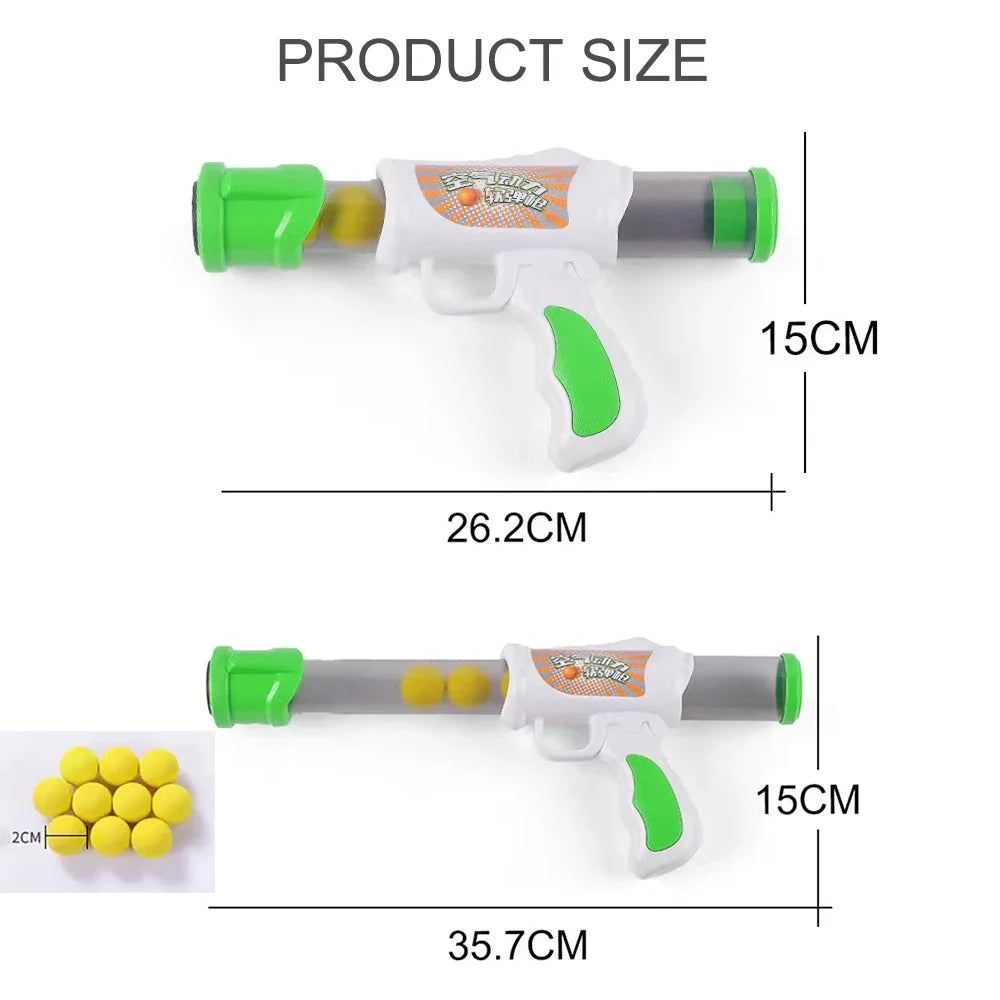 Launch Training Cat Toys Interactive Shooter Gun Teaser Plush Ball Cats Creative Games Stretch Pompoms Gato Supplies