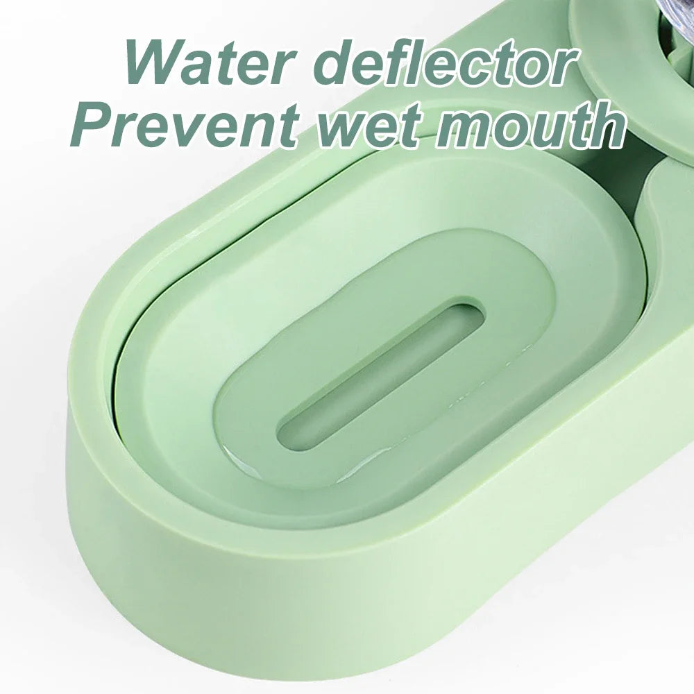 Pet Rabbit Food Bowl Auto Feeder Drinking Fountain Raised