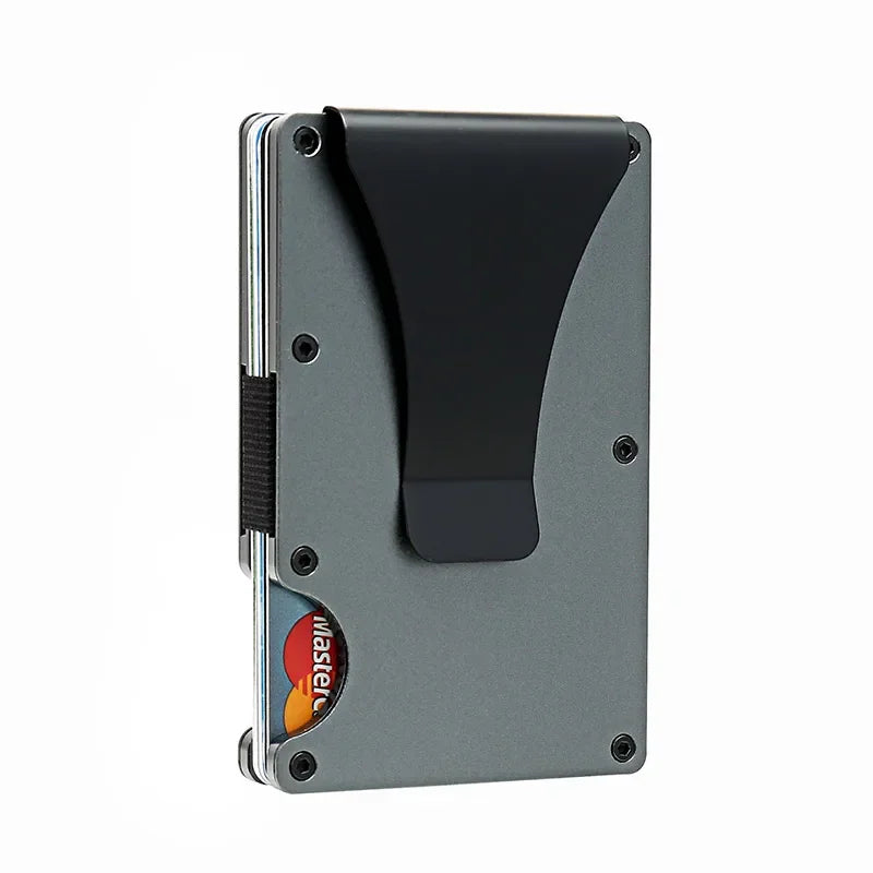 Carbon Fiber Metal Minimalist Slim Card Holder RFID Wallet