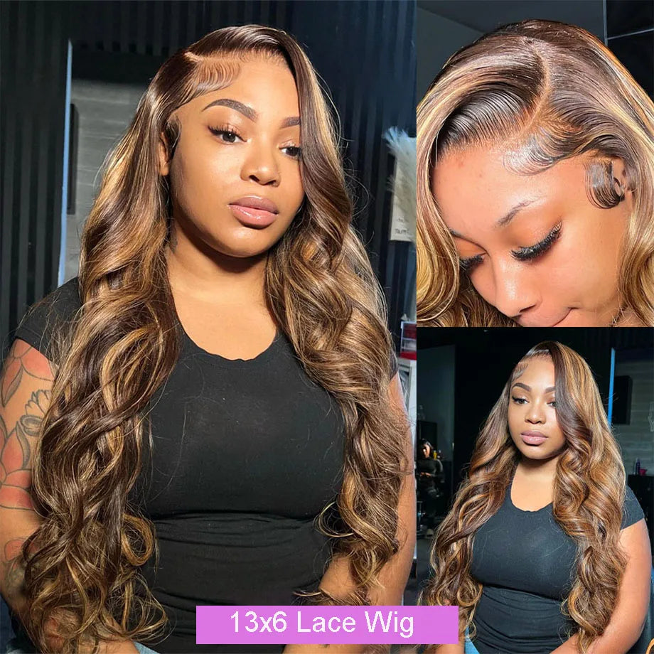 Body Wave Ombre Lace Front Wig 30 32 Inch Remy Hair