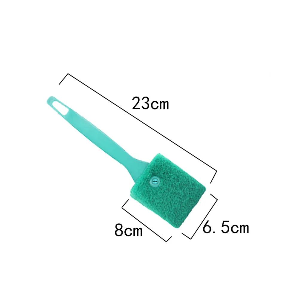 Double Sided Aquarium Algae Scraper Brush for Glass Tanks