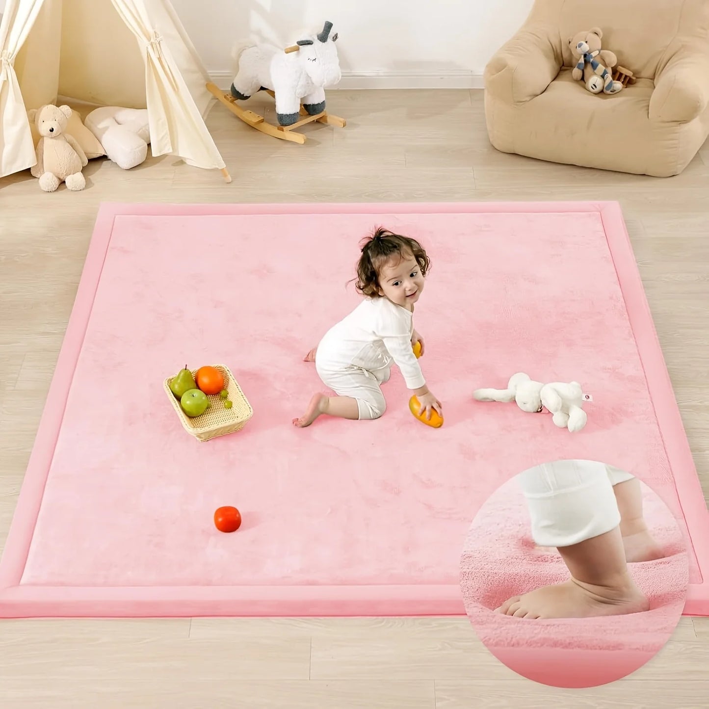 Floor Carpet 3cm Thick Memory Foam Playpen Mat Non Slip