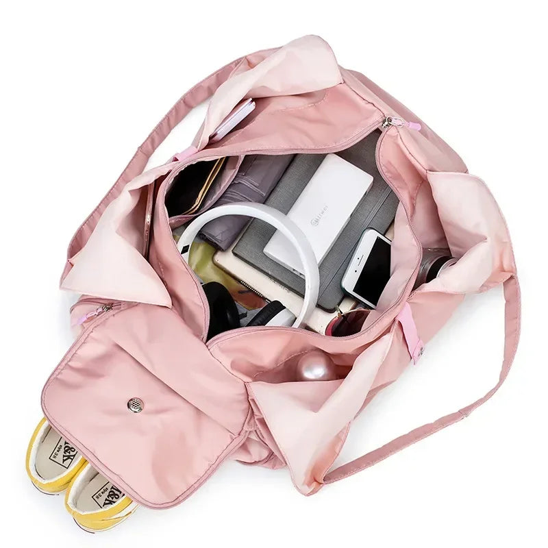 Yoga Mat Bag With Dry Wet Separation And Independent Shoes Storage Pocket Shoulder Strap For Gym Fitness Travel Duffle