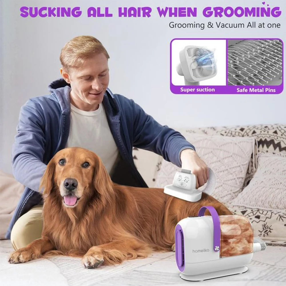 Homeika Dog Grooming Kit 3L Vacuum With 99 Pet Hair Suction