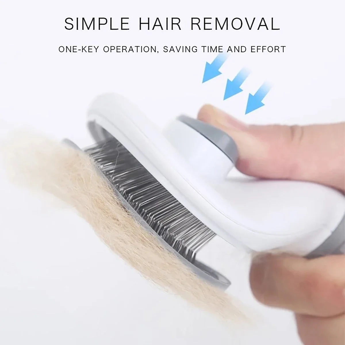 Hair Remover Brush For Dog And Cat Non Slip Stainless Steel