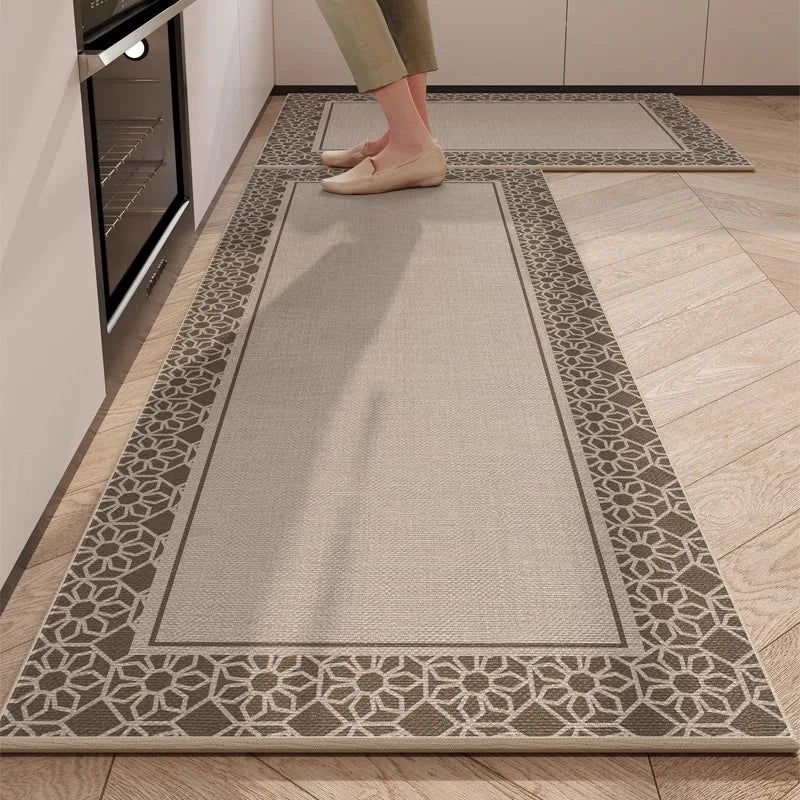 Kitchen Rug TPR Non Slip Footmat Wear Resistant Carpet