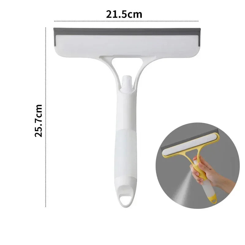 3 In 1 Window Cleaning Squeegee With Spray Bottle Cleaner