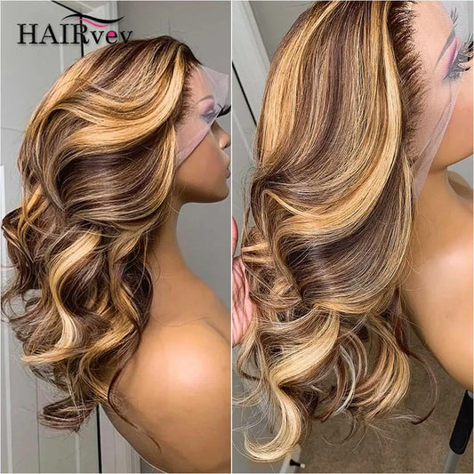 Brazilian Body Wave Wig Honey Blonde 13x6 HD Lace Front Wig