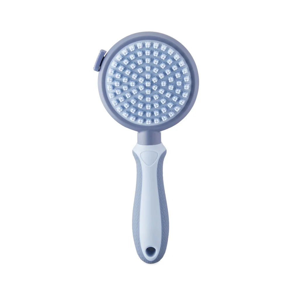 Dog Retractable Pin Brush Dual Sided Self Clean Ergonomic