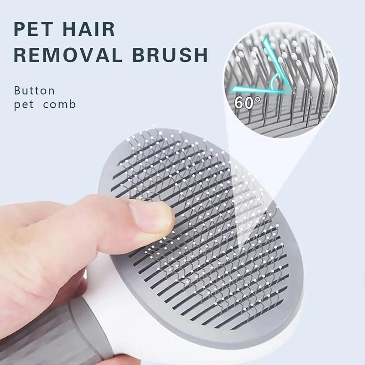 Hair Remover Brush For Dog And Cat Non Slip Stainless Steel