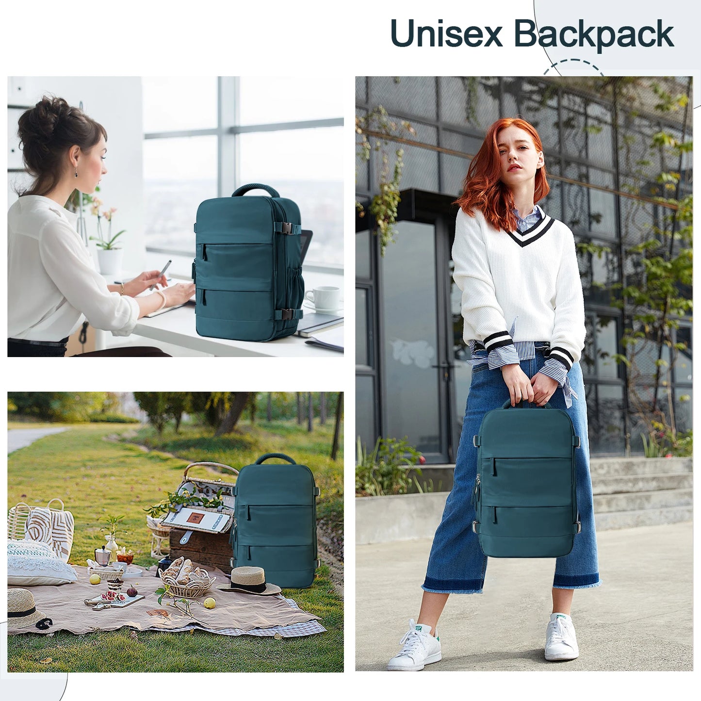 Unisex Ryanair Hand Luggage Backpack 40x20x25 Cm Waterproof Carry On Business Laptop Bag For Travel And College