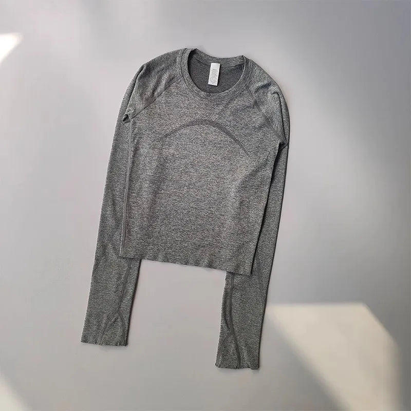 Women's Long Sleeve Yoga Shirt Breathable Quick Dry Top