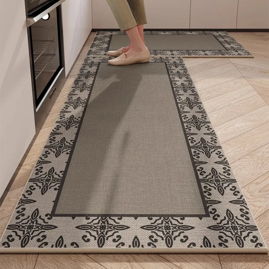 Kitchen Rug TPR Non Slip Footmat Wear Resistant Carpet