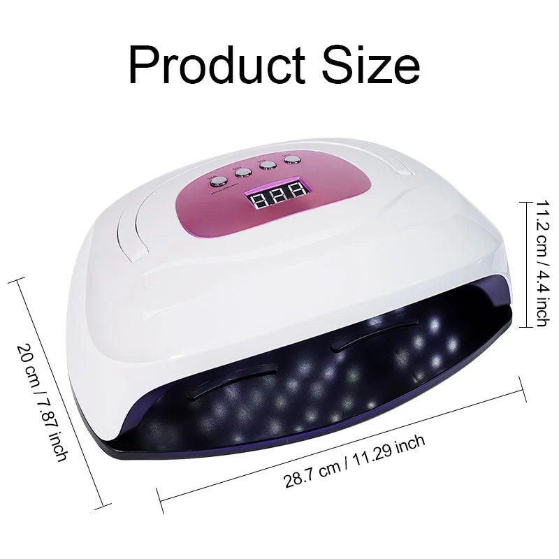 Nail Polish UV LED Lamp 4 Timer Modes LCD Display 57 LEDs