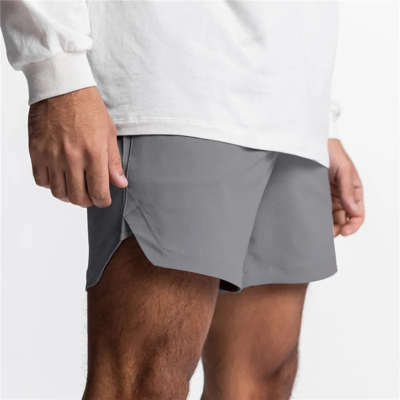 Mens Summer Running Shorts Quick Dry Gym Fitness Shorts