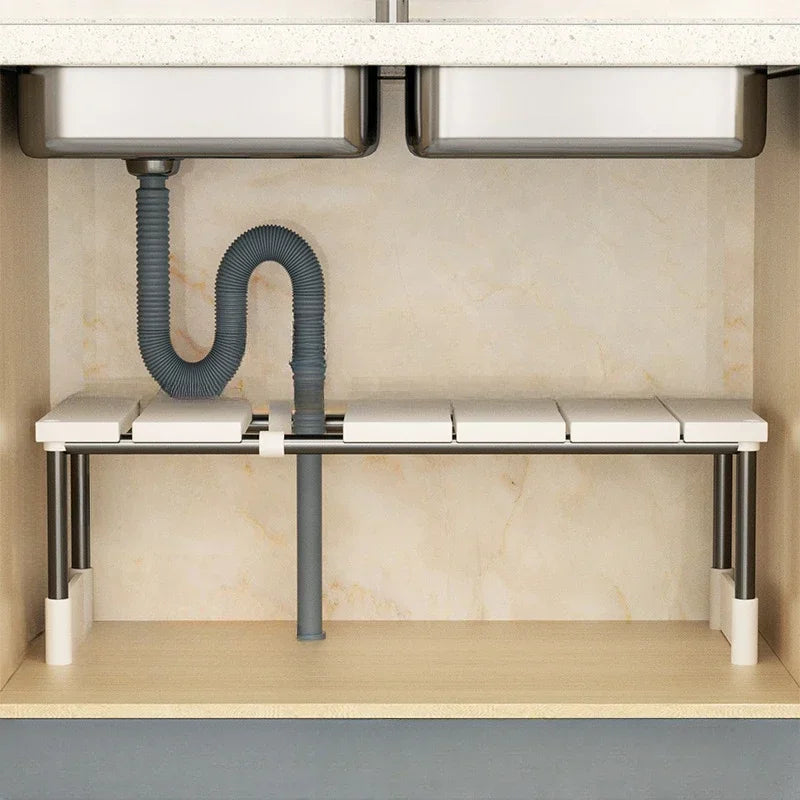 Expandable Stainless Steel Kitchen Sink Storage Rack