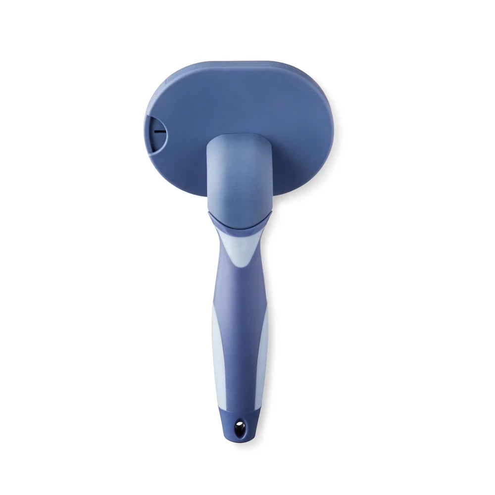 Pet Slicker Brush With Built In Cleaning Comb Ergonomic