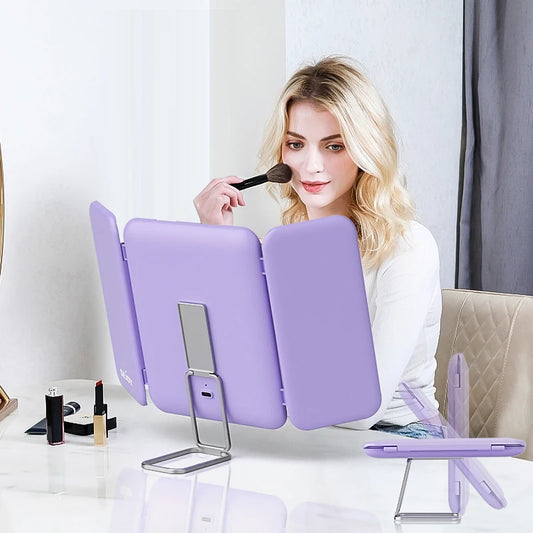 SEJOY Tri Fold LED Makeup Mirror 1X 3X 7X Magnification