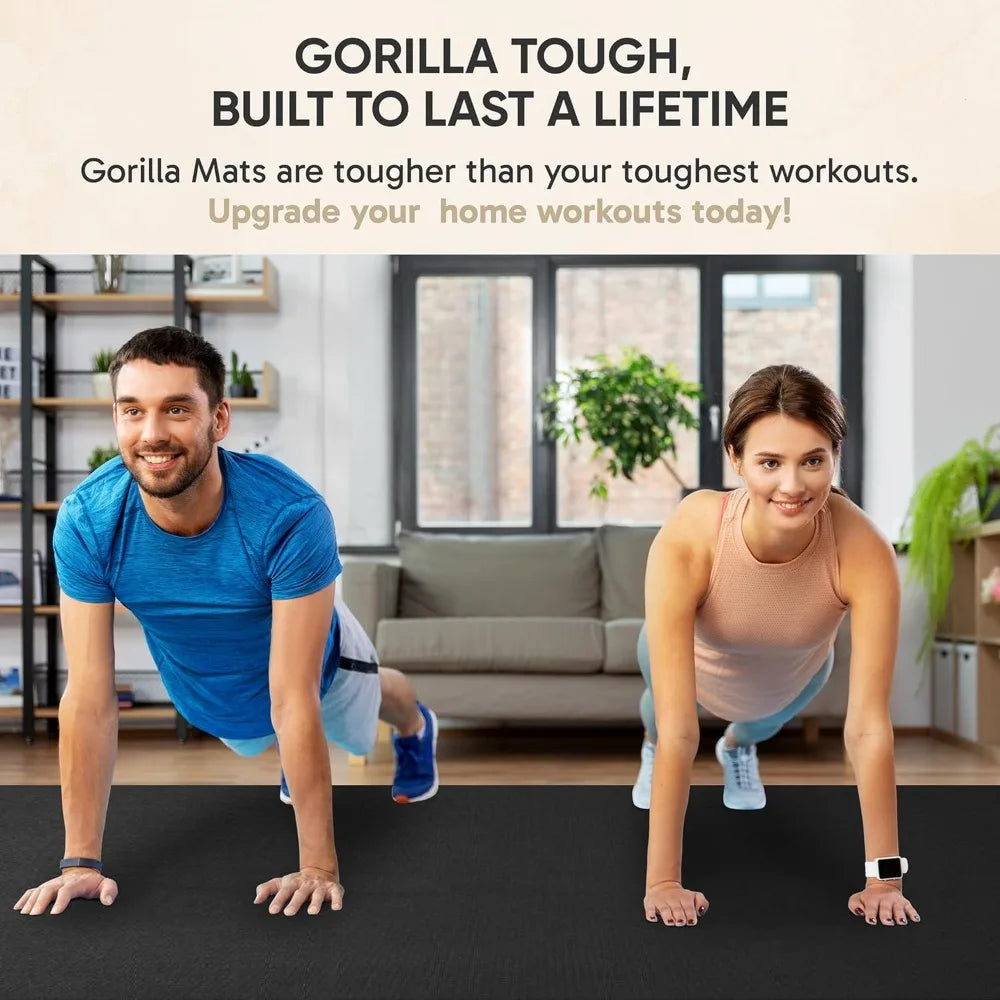 Premium Gorilla Mats Large Exercise Mat 7 Foot By 5 Foot