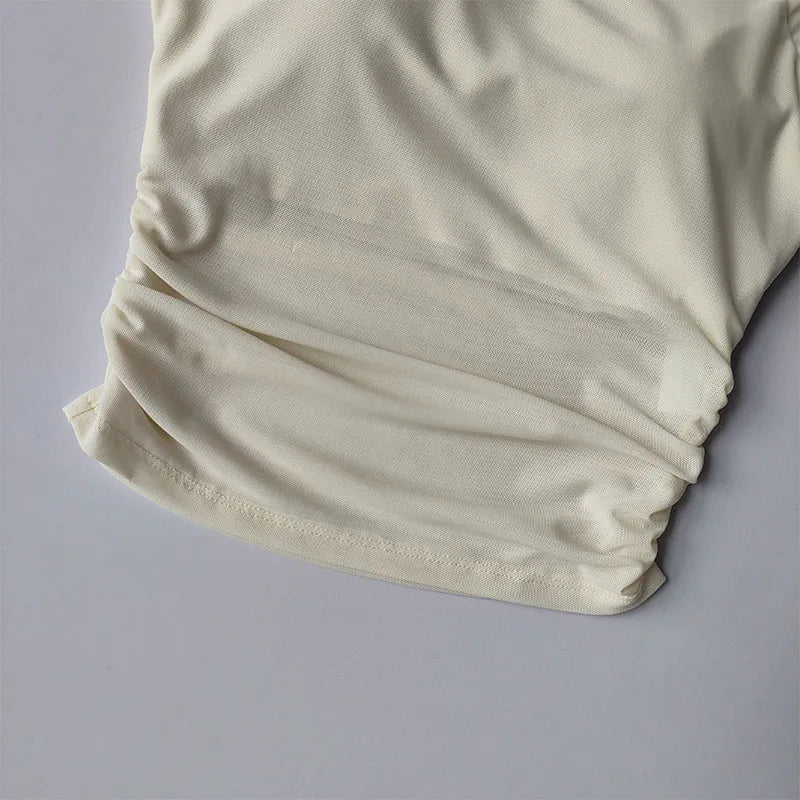 Summer New Fake Two Piece Yoga Dress With Chest Cushion