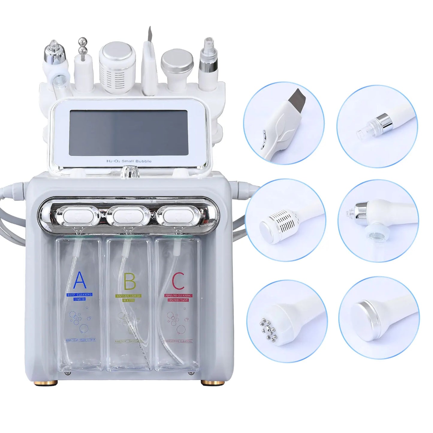 6 In 1 Aqua Peeling Lift Skin Bubble Oxygen Facial Machine