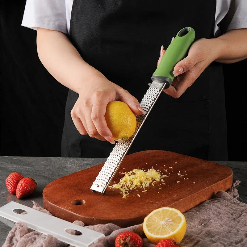 Stainless Steel Cheese Grater Lemon Zester With Cover